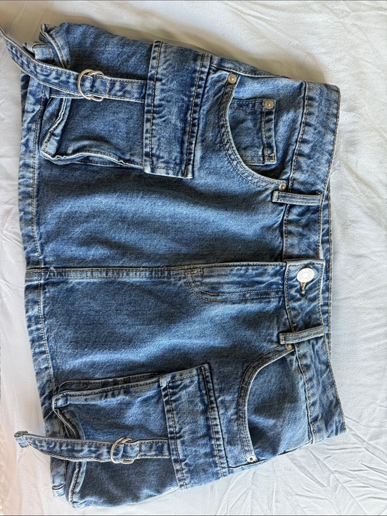 Garage Dresses & Skirts - Garage Denim Mini Skirt- Cargo style